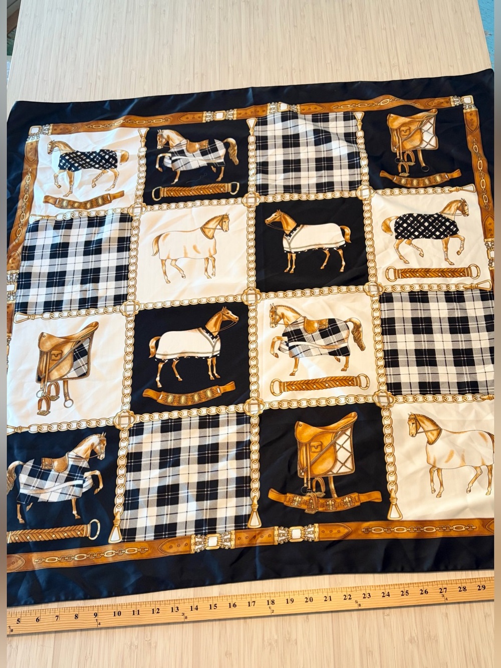 Equestrian Scarf by Art of the Scarf - Picture 2 of 5